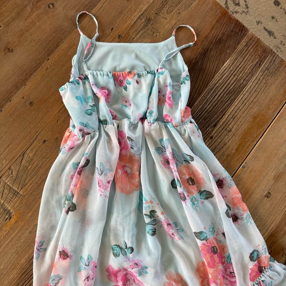 The Children's Place Green and Blue Ruffled High-Low Sundress - Picture 9 of 10